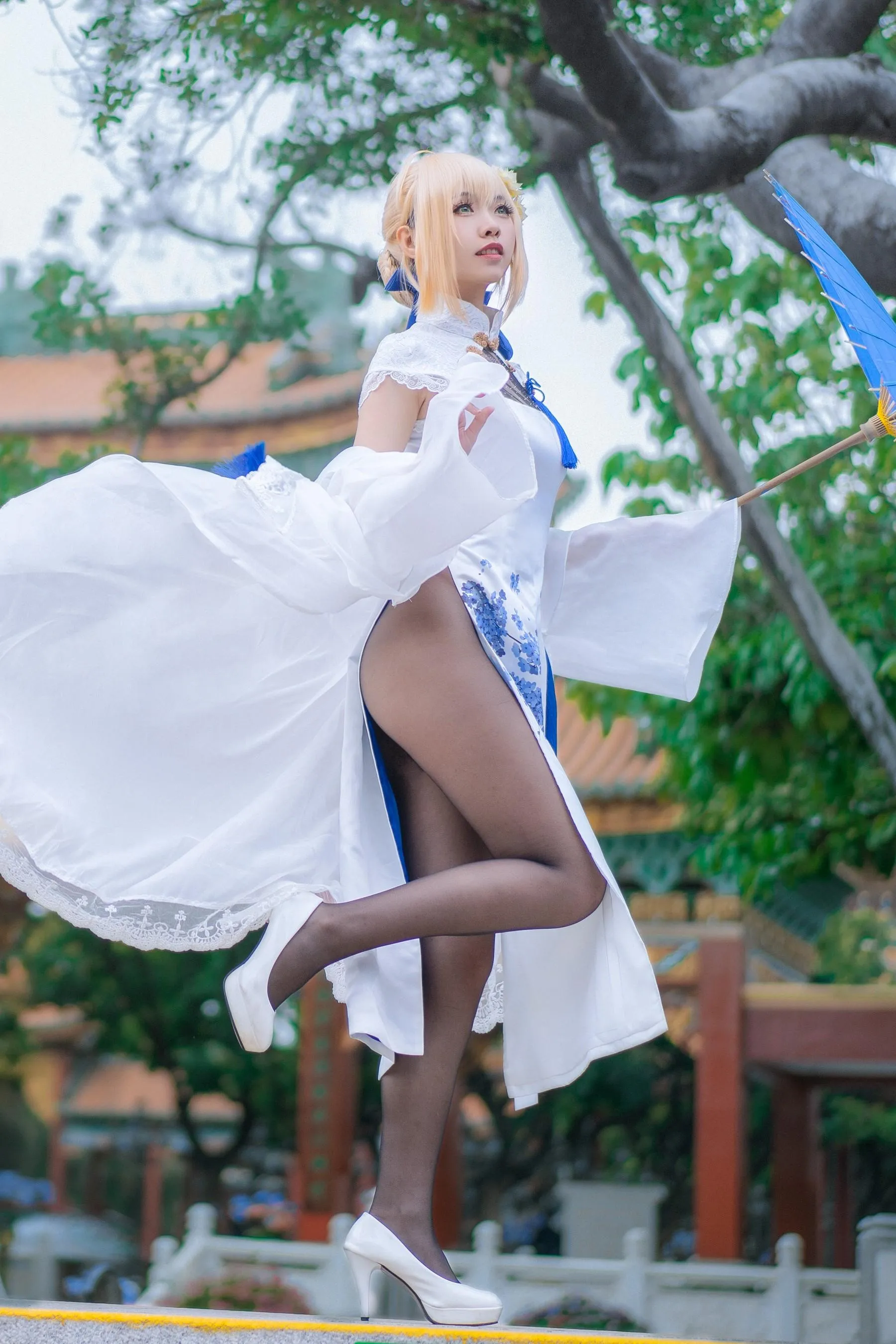 大大卷卷小卷 – NO.22 FGOsaber 四周年旗袍 [15P]插图4